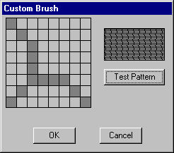 カスタム ブラシ ダイアログ ボックスのスクリーン ショット