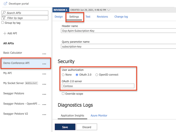 OAuth 2.0 권한 부여 서버 구성