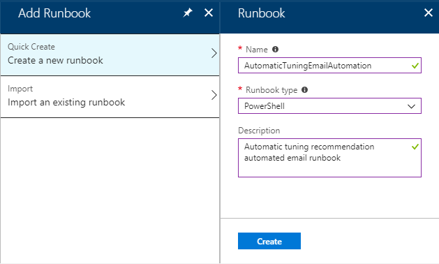 Azure Automation Runbook 추가