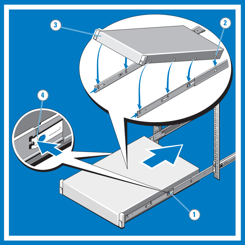 Install system in a rack