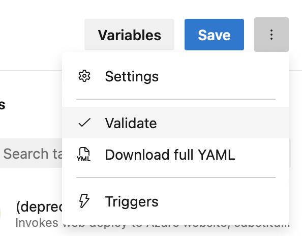 YAML 유효성 검사의 스크린샷