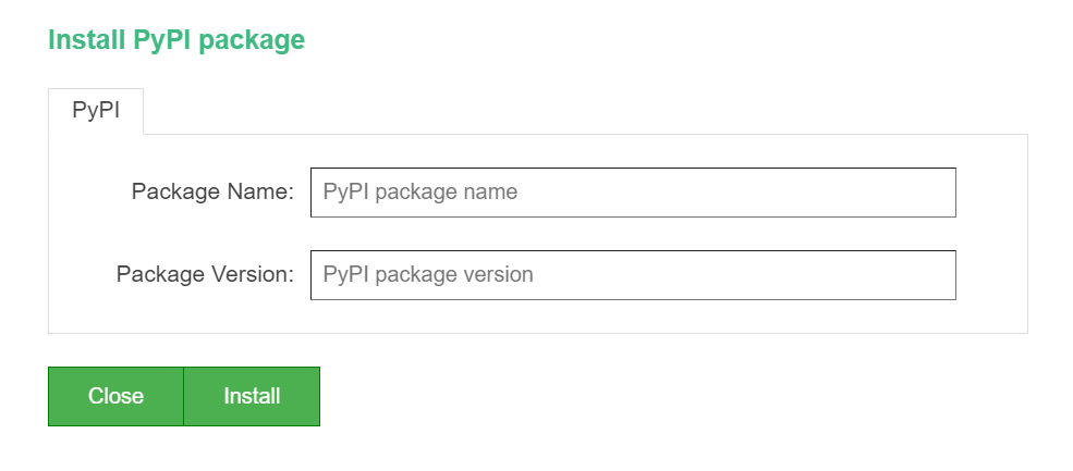 PyPI 설치 방법을 보여 주는 스크린샷.