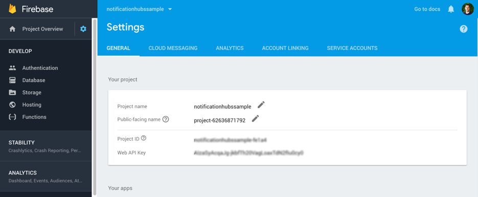 Firebase 프로젝트 ID