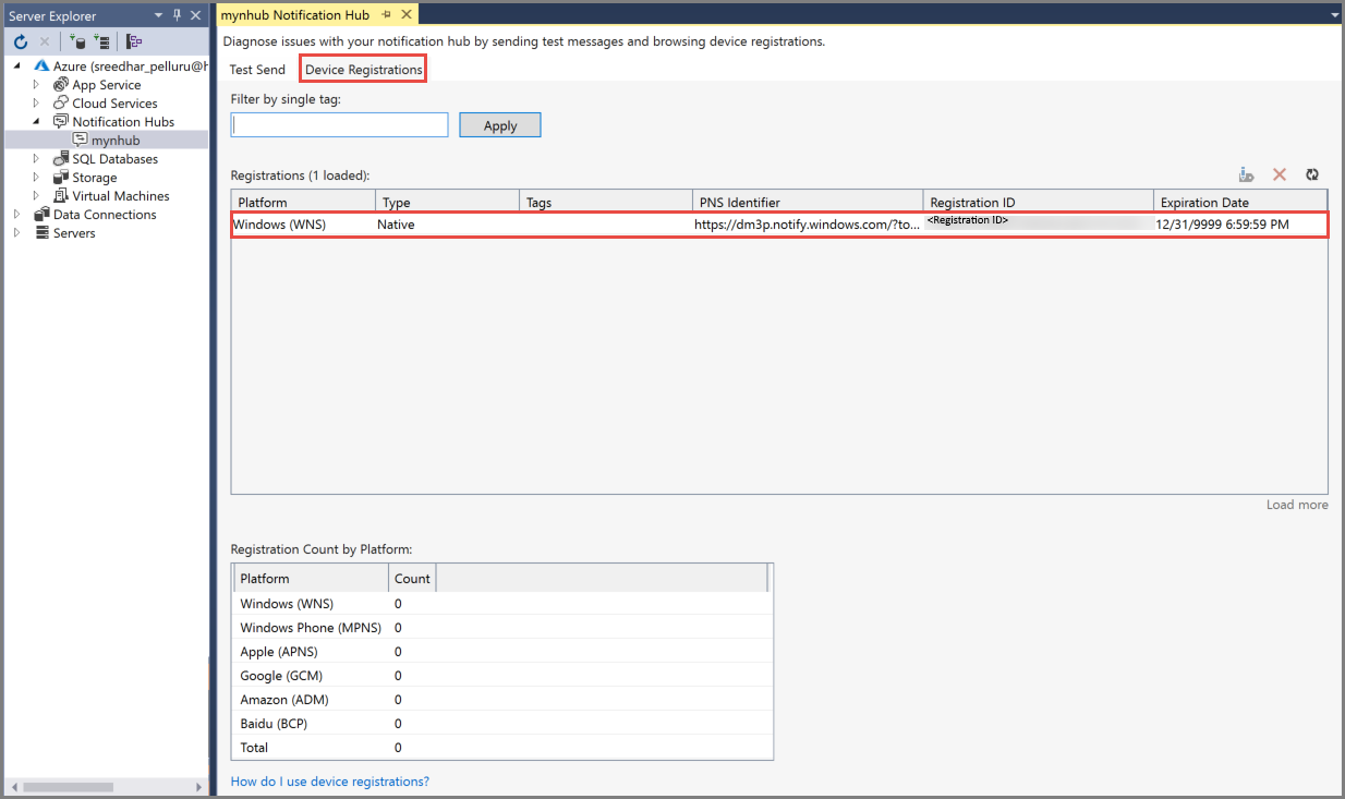 Visual Studio: 디바이스 등록