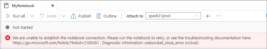 Notebook WebSocket 연결 문제