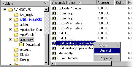 DeleteAssembly