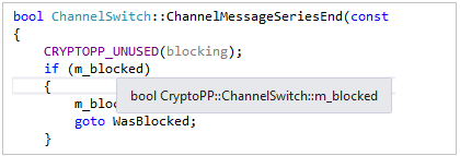 Visual Studio 2017의 요약 정보 도구 설명을 보여 주는 스크린샷