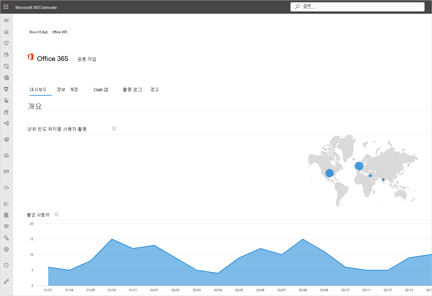 앱 dashboard.