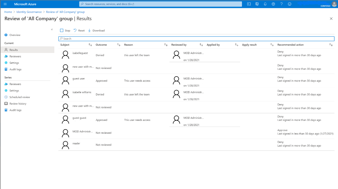 Microsoft 365 그룹에서 게스트 액세스 검토