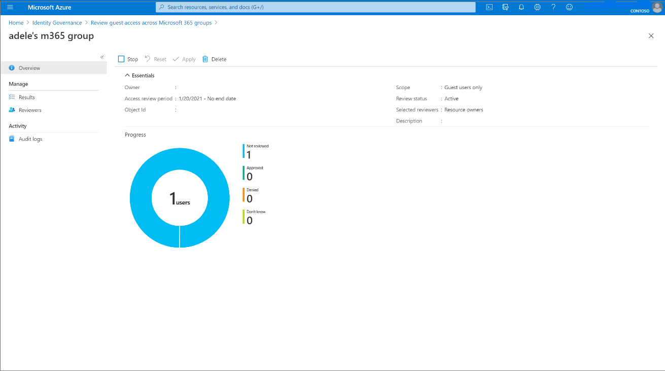 Microsoft 365 그룹의 게스트 액세스를 자세히 검토