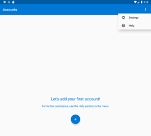 Microsoft Authenticator 앱 계정 추가 옵션의 스크린샷.