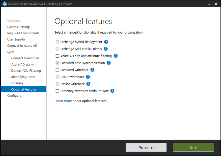 Microsoft Entra Connect의 