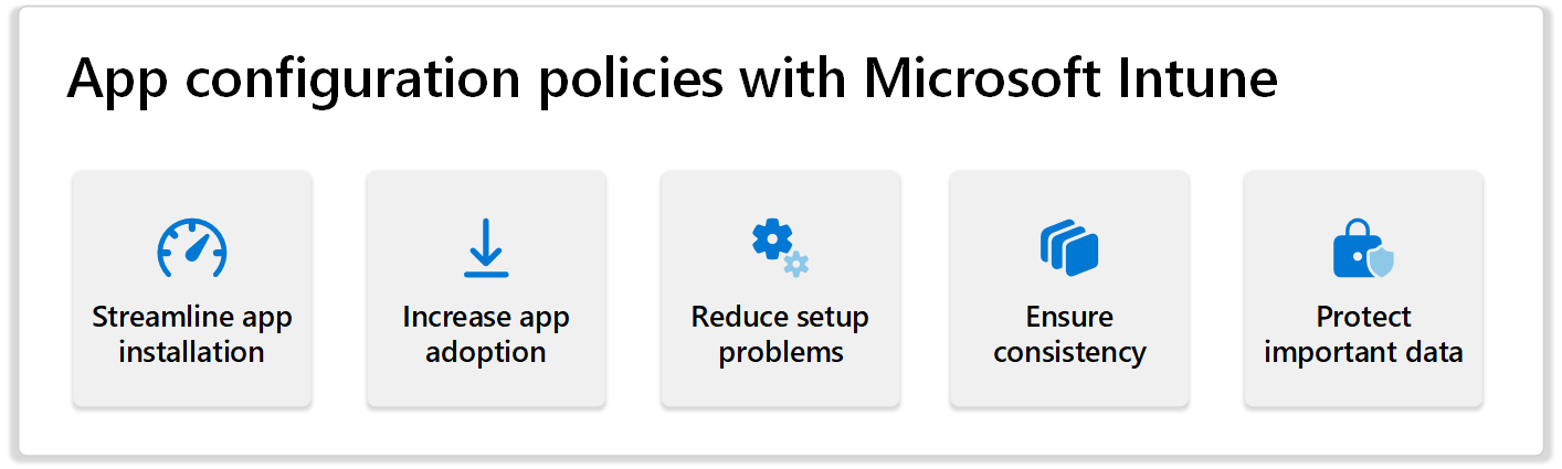 Microsoft Intune 사용하여 앱 구성의 이점