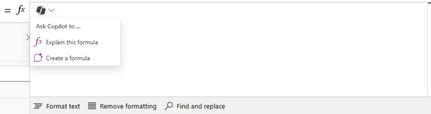 이 수식 설명 항목을 보여주는 Copilot 기능 메뉴의 스크린샷.