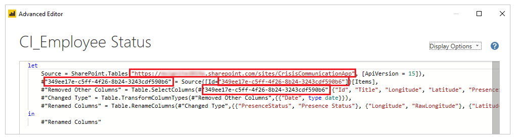 Power Query 고급 편집기 업데이트.