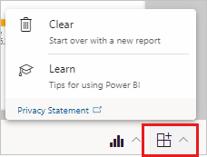 PowerPoint 추가 기능 옵션 메뉴에 대한 Power BI 추가 기능 스크린샷