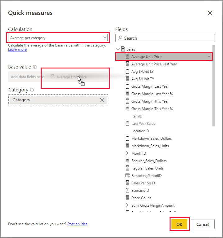 필드 창의 필터 옵션을 보여 주는 Power BI Desktop 스크린샷.