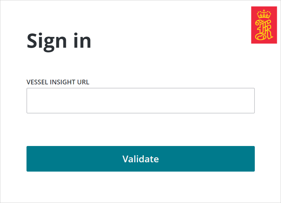 Vessel Insight 테넌트를 삽입합니다.