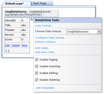 Enable inserting, updating and deleting.