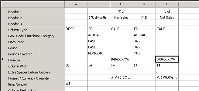 Column def screen shot for Set Base Row Column