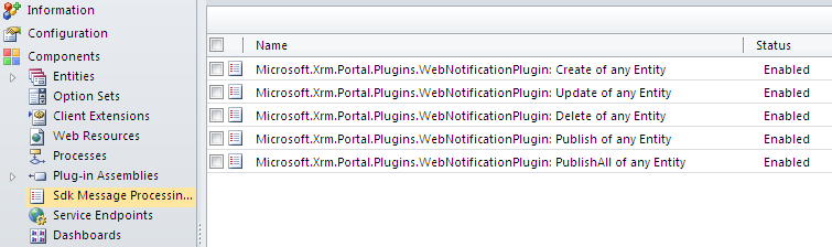 Enable Web notification plug-ins