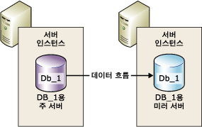 데이터베이스 미러링 세션의 파트너