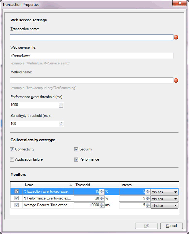 서버 쪽 트랜잭션 ASP.NET 웹 서비스