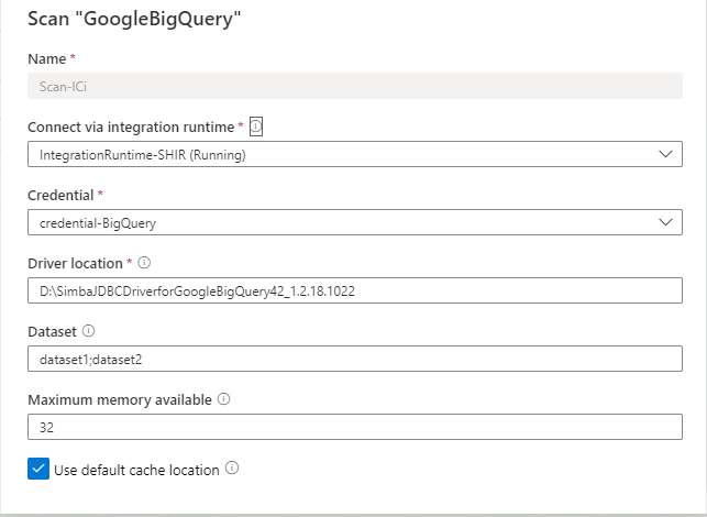 BigQuery 원본 검사