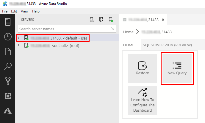 SQL Server 마스터 인스턴스 쿼리