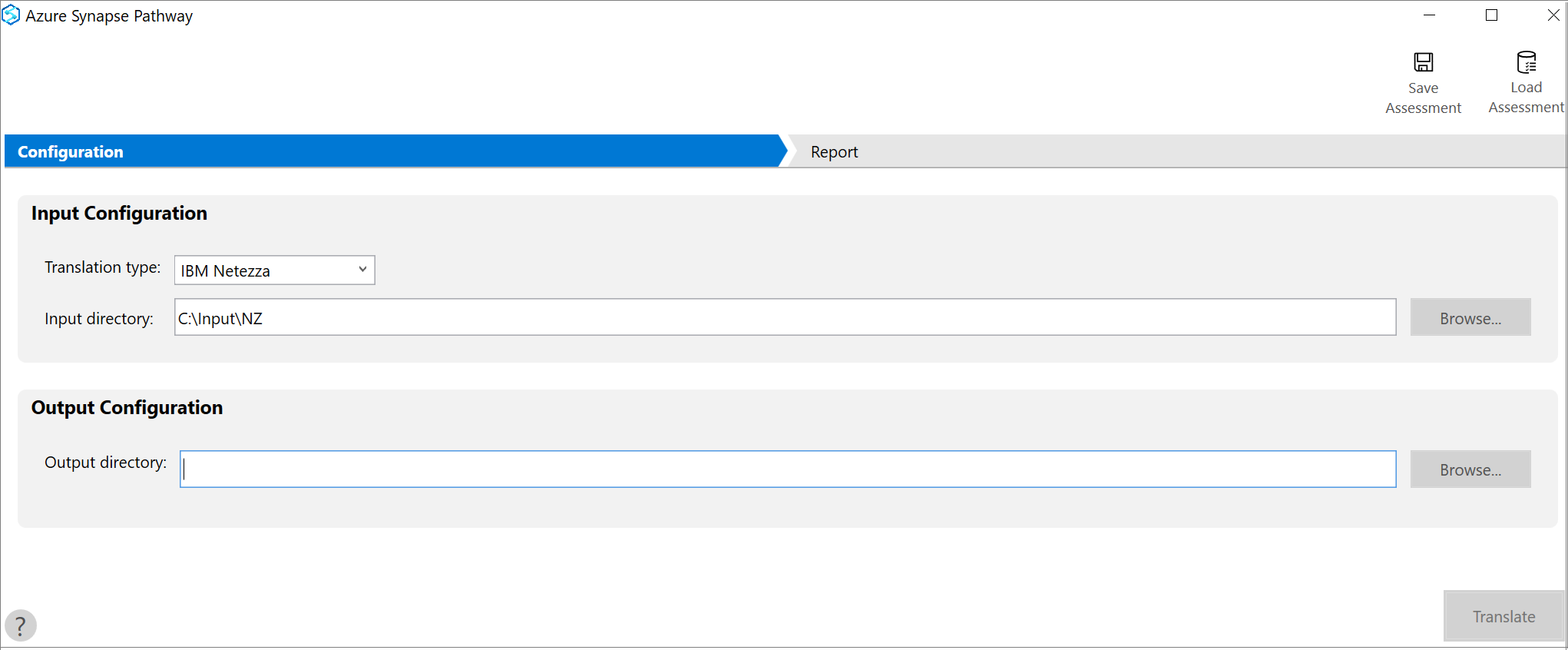 Azure Synapse 평가 입력