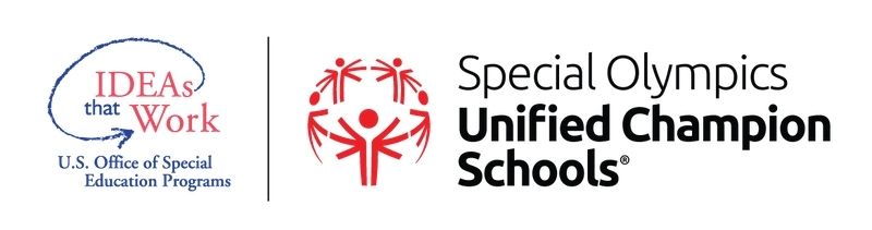 Special Olympics Unified Champion School 로고의 그래픽.