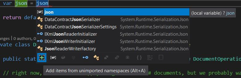 IntelliSense 완료 목록 확장기가 트리거됨