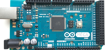 Arduino 메가 2560 R3 보드의 사진입니다.