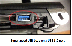 usb 로고가 있는 포트