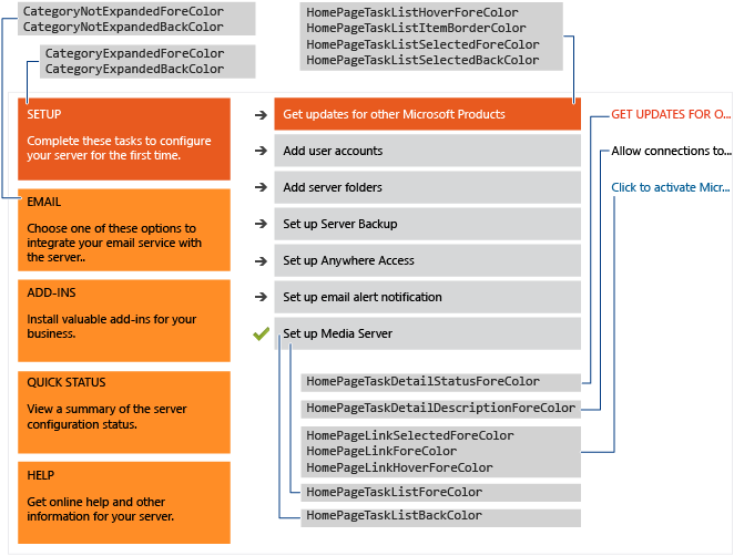 Windows Server Essentials 홈 페이지