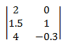 3 x 2 행렬