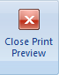 인쇄 미리 보기 닫기 단추 스크린샷 