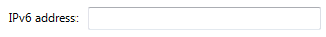 레이블이 있는 텍스트 상자의 스크린샷: ipv6 주소 