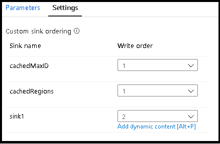 Custom sink ordering