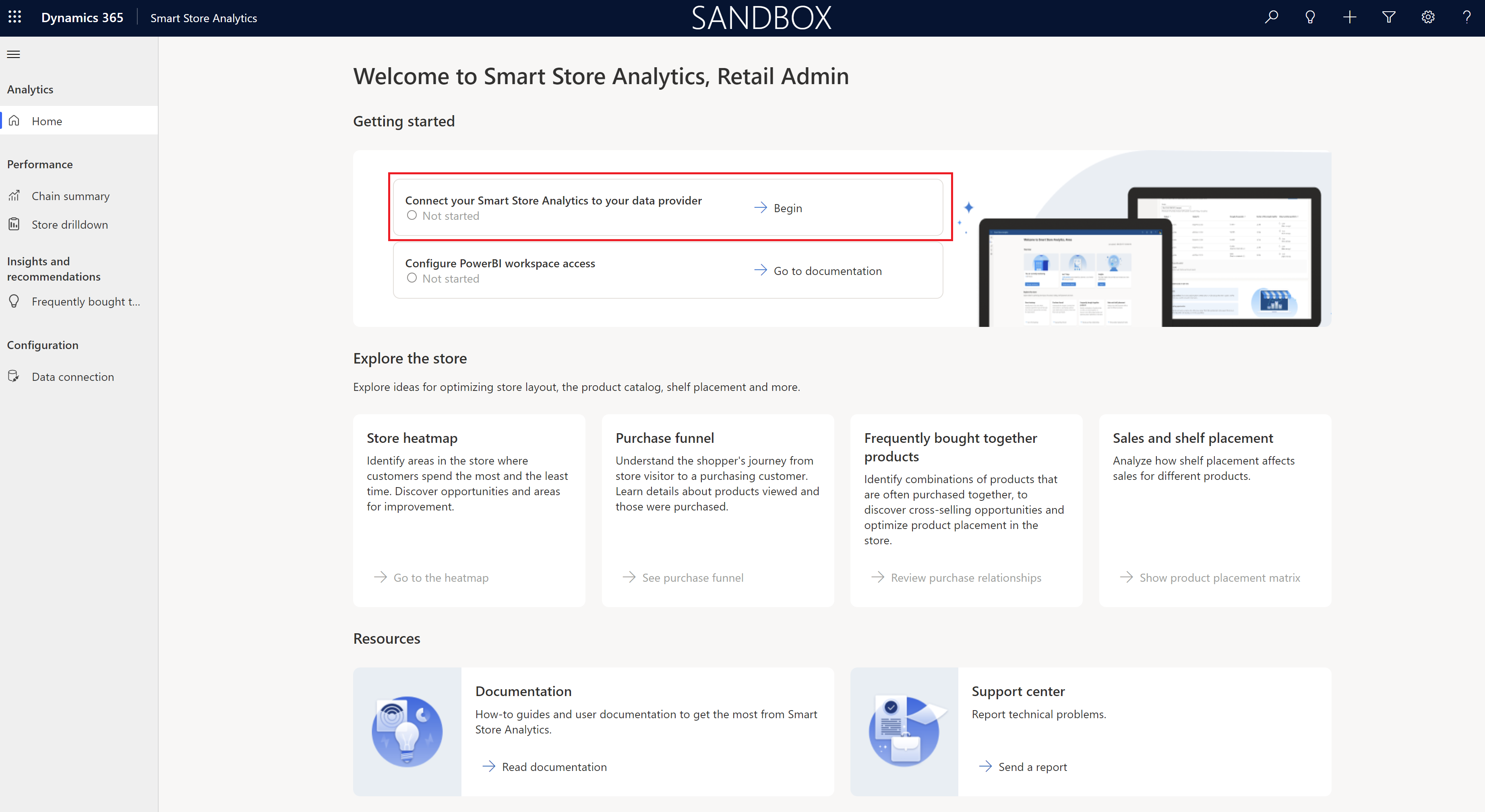 The image shows how to connect to a data provider.