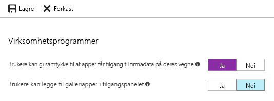 Skjermbilde av Azure Portal.