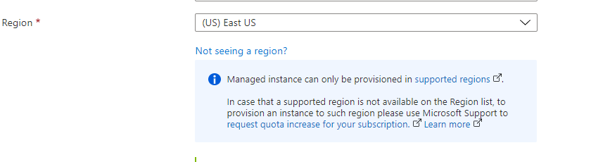 Zrzut ekranu przedstawiający błąd regionu.