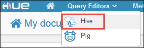 HDInsight hue portal use hive editor.