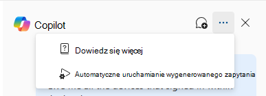 Zrzut ekranu przedstawiający Security Copilot w zaawansowanym polowaniu z ikoną wielokropka ustawień.