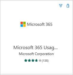 Zrzut ekranu przedstawia aplikację internetową usługi Microsoft 365 Usage Analytics.