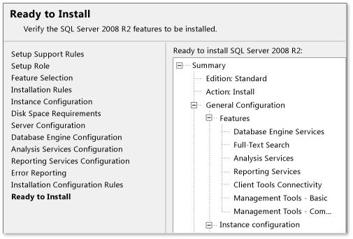 Zainstaluj program SQL Server 2008 R2 — gotowe