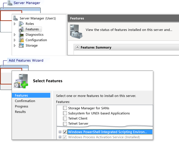 Dodawanie programu PowerShell przy użyciu Menedżer serwera