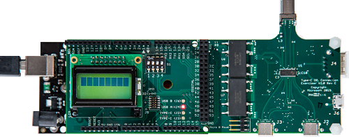 Obraz USB Type-C ConnEx z zasilaniem, ale nic na wyświetlaczu LCD.