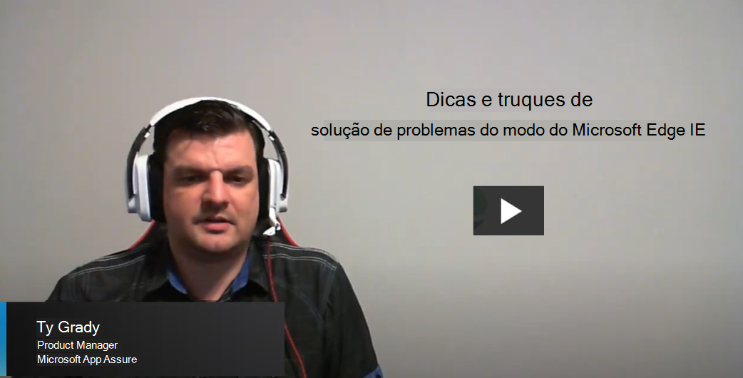 problemas do modo IE Sugestões e truques