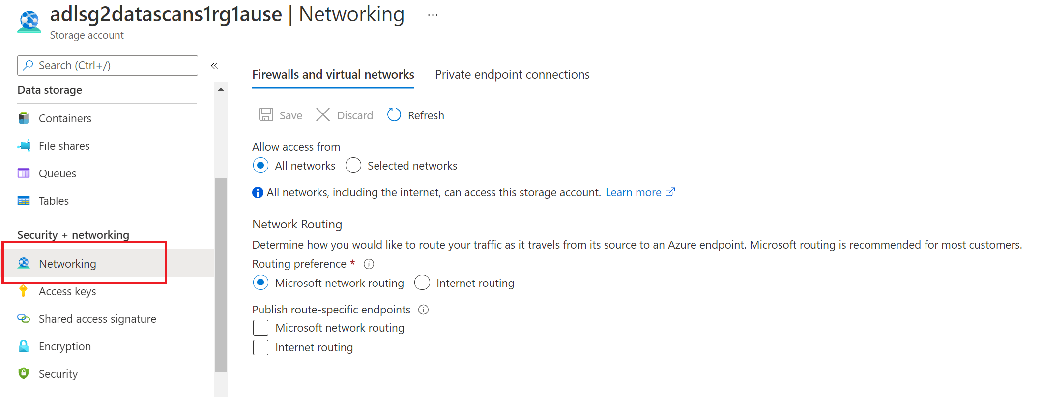 Captura de ecrã que mostra os detalhes para fornecer acesso à firewall